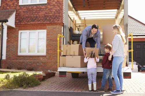 Professional packing materials and moving boxes ready for a home move in Croydon