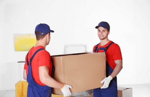 Office removals team planning a business relocation in Croydon
