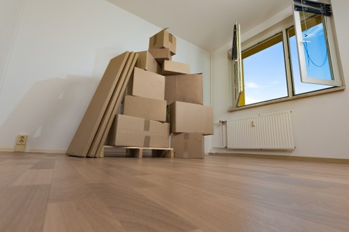 Moving furniture from a flat in Croydon with narrow access