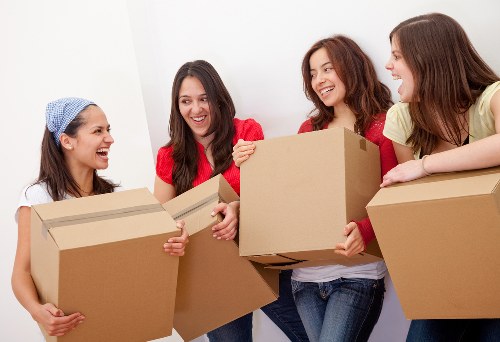 Local Croydon moving truck helping with furniture and box transport