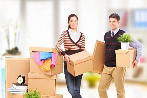 Loading office equipment for a Croydon workplace move