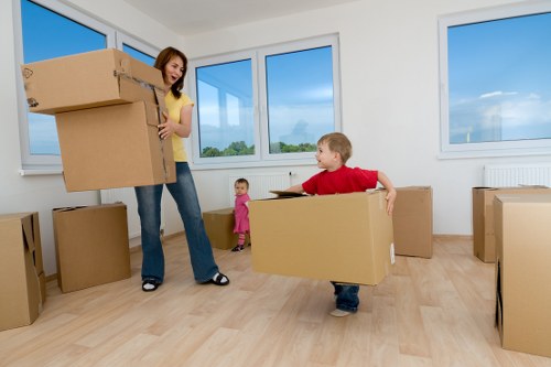 Organised removals team handling a residential move in Croydon