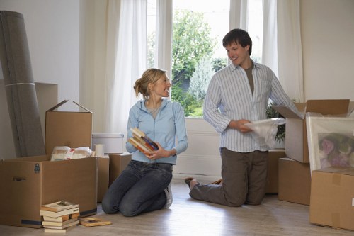 Flat move with lift access and boxes in Croydon