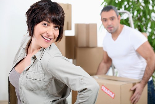 A mix of box sizes and protective packing supplies for local relocation