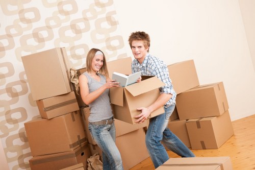 Preparation and loading for a removal van job in Croydon